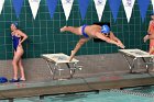 Swimming vs Babson  Wheaton College Swimming vs Babson College. - Photo By: KEITH NORDSTROM : Wheaton, Swimming, Babson